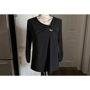 NWT Women’s 89th + Madison Black Top Blouse Size Small